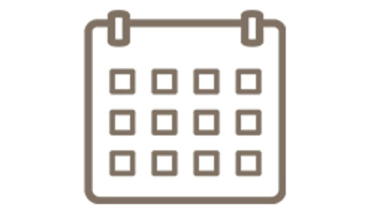 Icon eines Kalenders für Veranstaltungen und Events